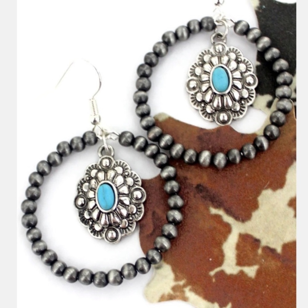 Concho Dangle Earrings